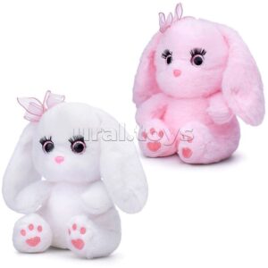 Мягкая игрушка М1433 "Заяц с бантиком" 21 см
